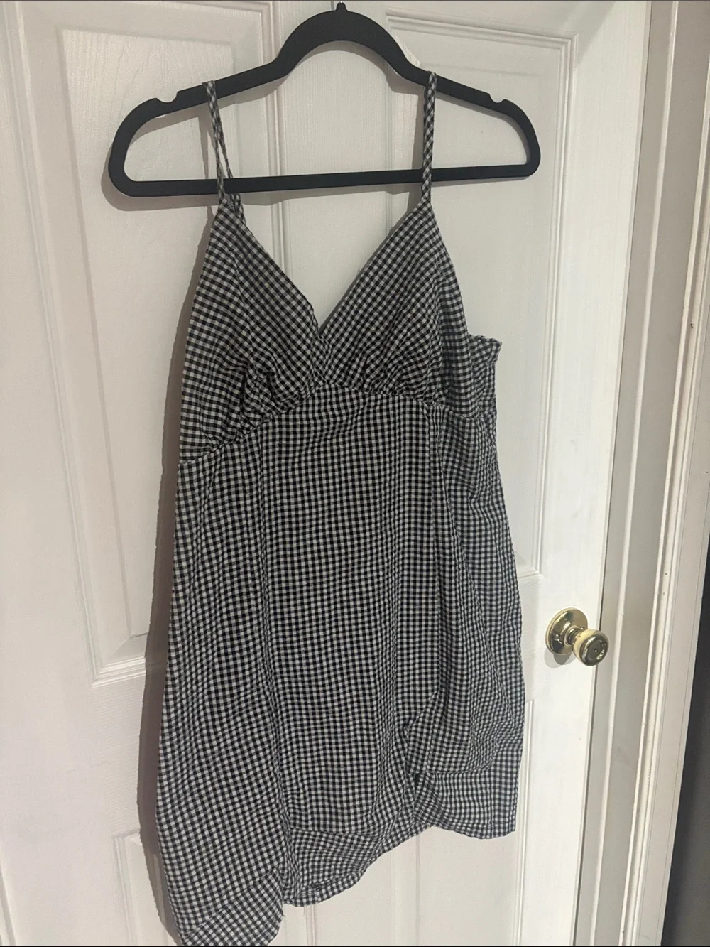 SO Black Slip Top with Label Detail